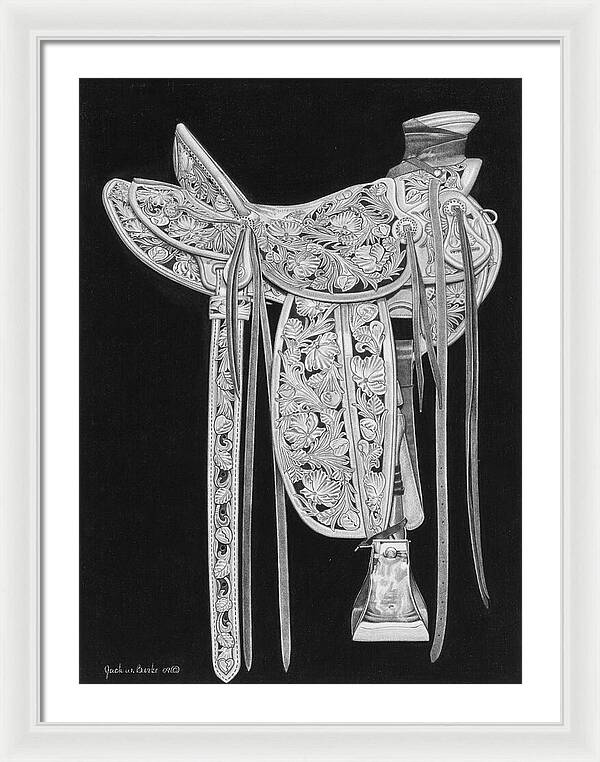 New Saddle - Framed Print