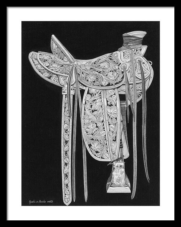 New Saddle - Framed Print