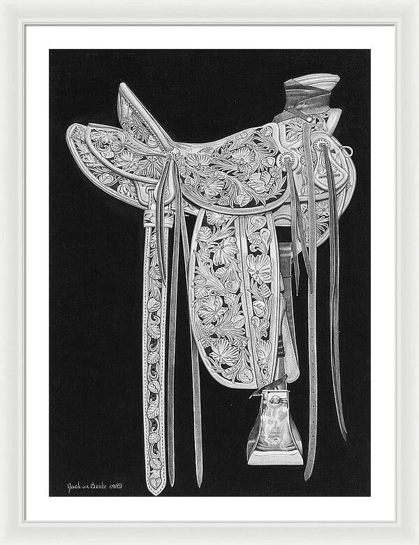 New Saddle - Framed Print