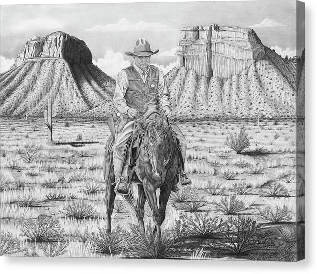 On the Outlaw Trail - Canvas Print