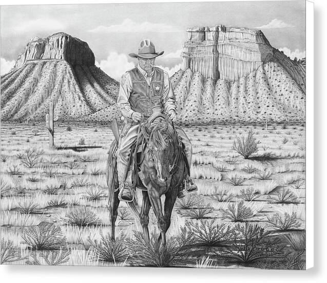 On the Outlaw Trail - Canvas Print