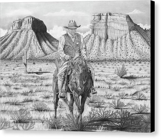 On the Outlaw Trail - Canvas Print