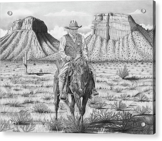 On the Outlaw Trail - Acrylic Print