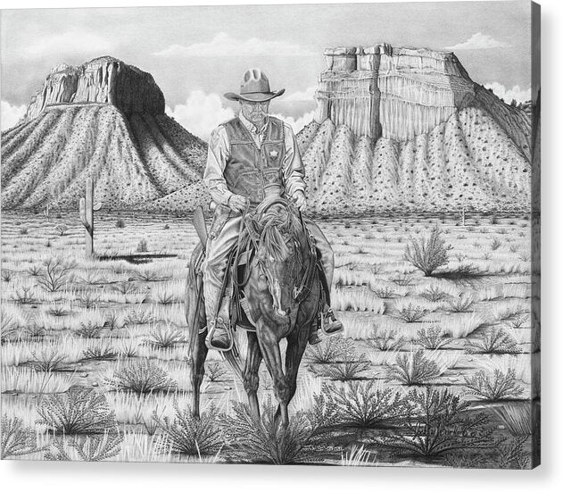 On the Outlaw Trail - Acrylic Print