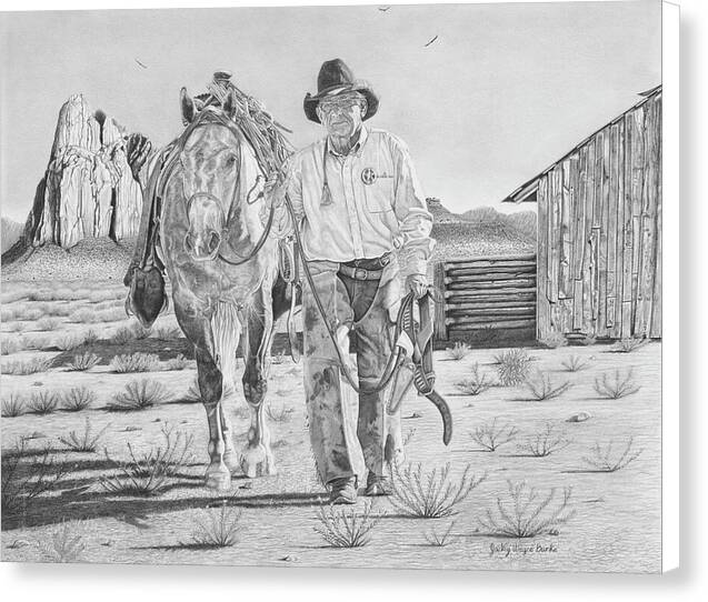 On the trail of the Outlaw - Canvas Print