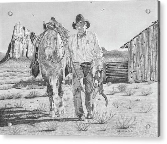 On the trail of the Outlaw - Acrylic Print