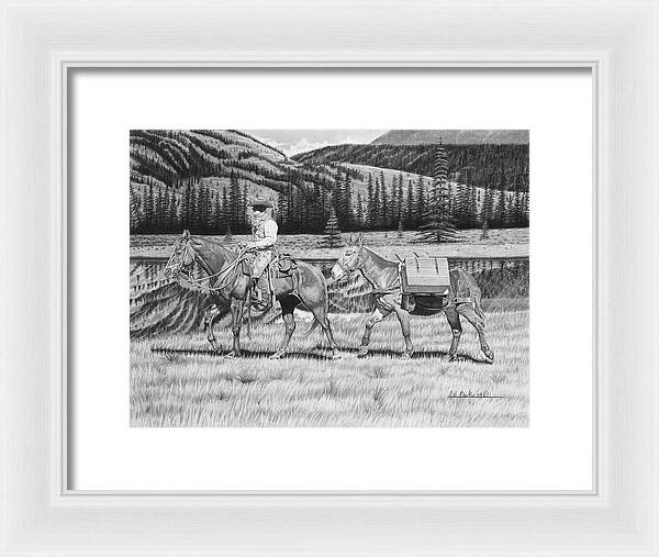 Still Day On The Trail - Framed Print