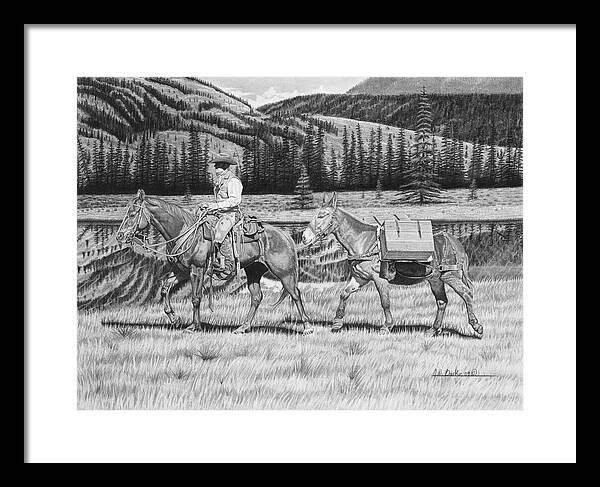 Still Day On The Trail - Framed Print