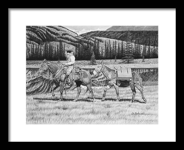 Still Day On The Trail - Framed Print