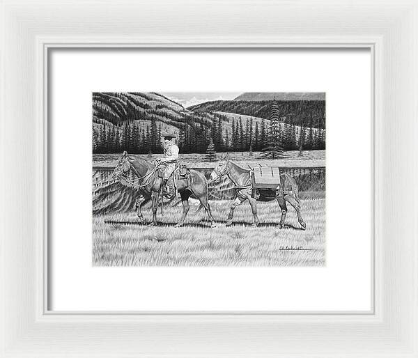 Still Day On The Trail - Framed Print