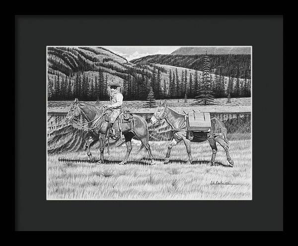 Still Day On The Trail - Framed Print