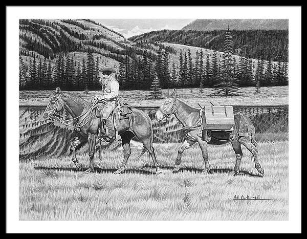 Still Day On The Trail - Framed Print