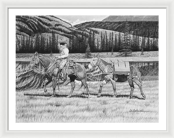 Still Day On The Trail - Framed Print