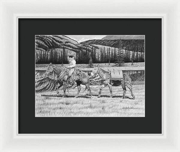 Still Day On The Trail - Framed Print