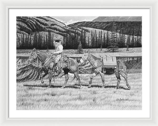 Still Day On The Trail - Framed Print