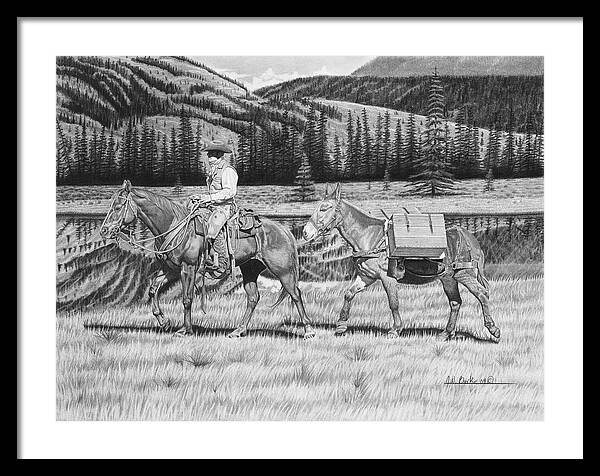 Still Day On The Trail - Framed Print