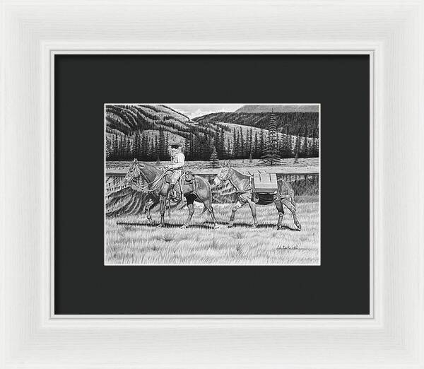Still Day On The Trail - Framed Print