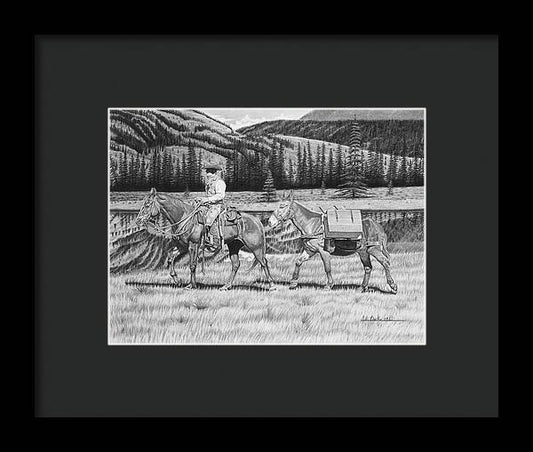 Still Day On The Trail - Framed Print