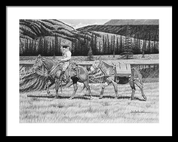 Still Day On The Trail - Framed Print