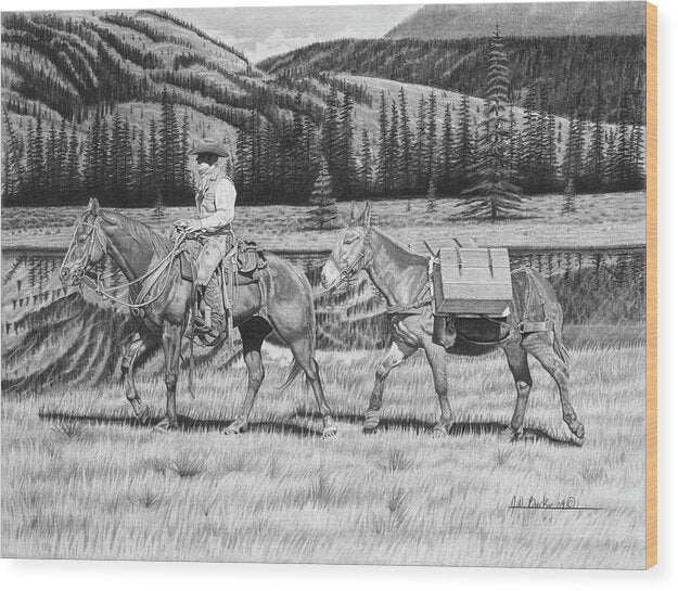 Still Day On The Trail - Wood Print