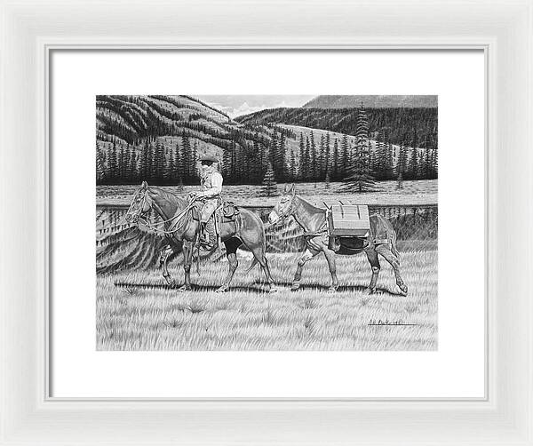 Still Day On The Trail - Framed Print
