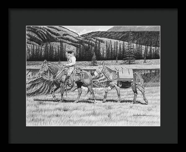 Still Day On The Trail - Framed Print