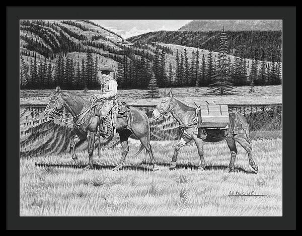 Still Day On The Trail - Framed Print