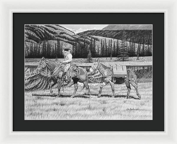 Still Day On The Trail - Framed Print