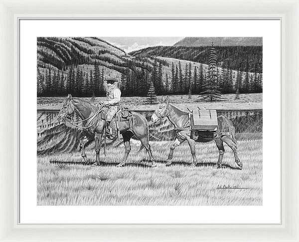 Still Day On The Trail - Framed Print