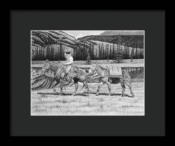 Still Day On The Trail - Framed Print