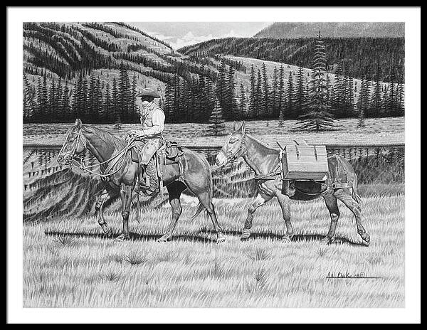 Still Day On The Trail - Framed Print