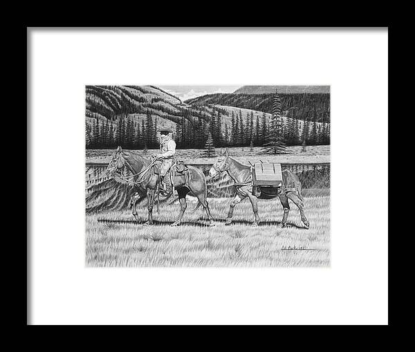 Still Day On The Trail - Framed Print