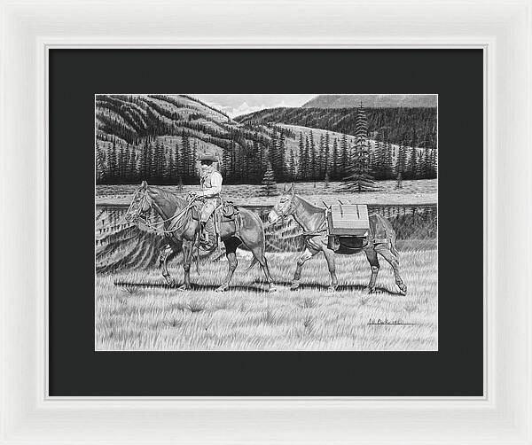 Still Day On The Trail - Framed Print