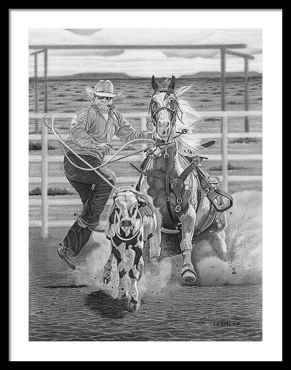 Stone Cold Throw - Framed Print