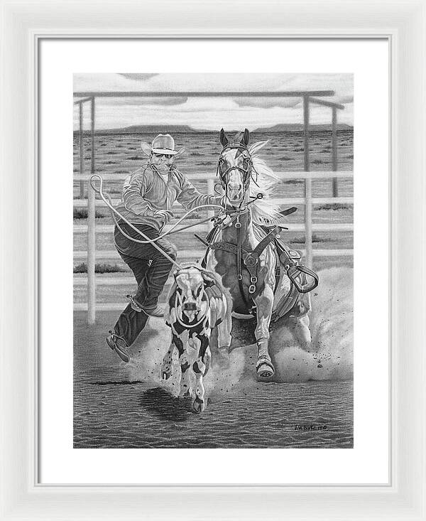 Stone Cold Throw - Framed Print