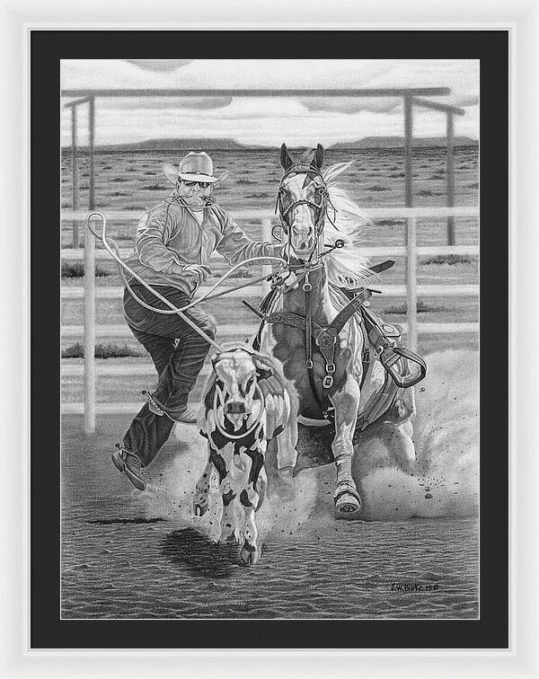 Stone Cold Throw - Framed Print