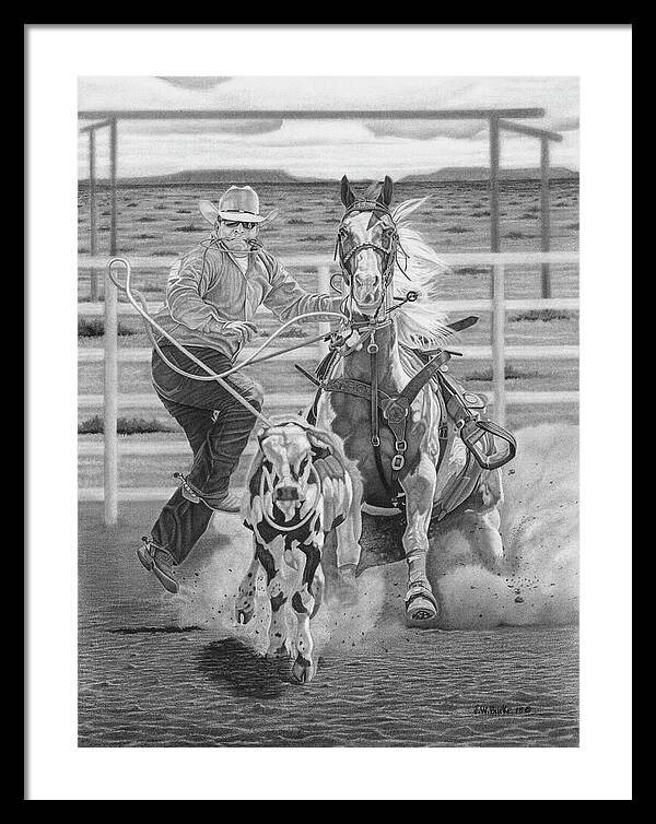 Stone Cold Throw - Framed Print