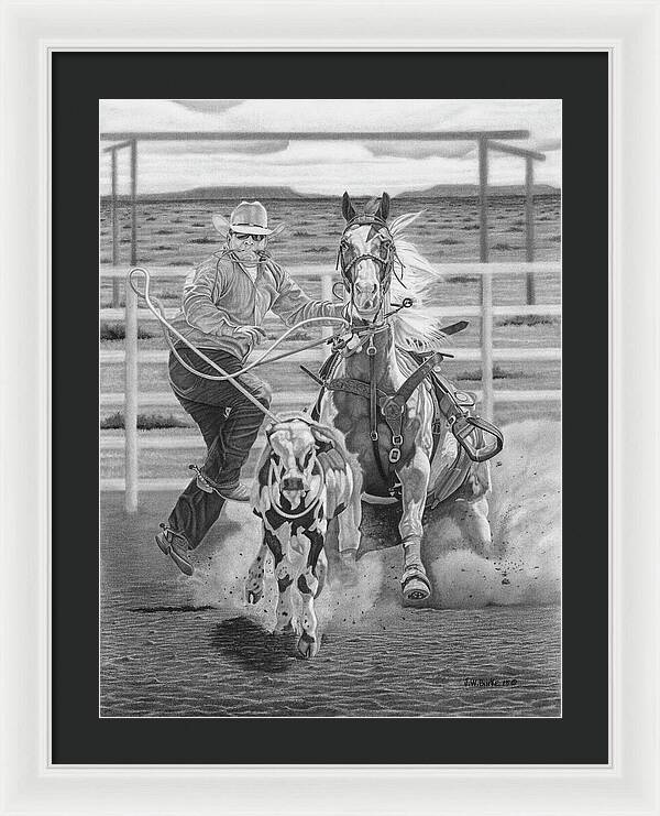 Stone Cold Throw - Framed Print