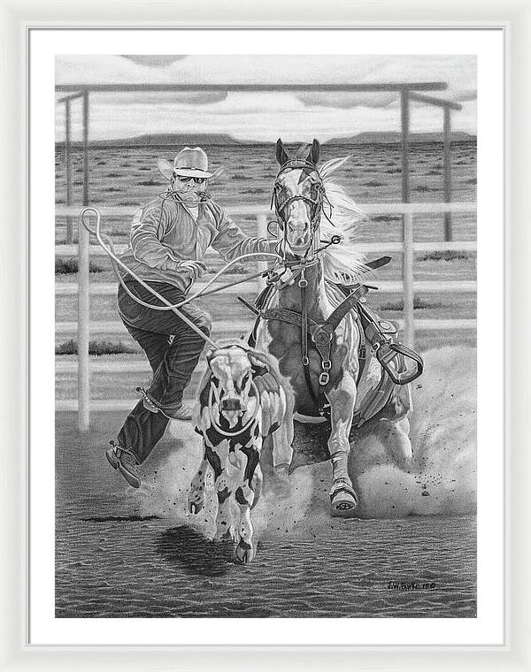 Stone Cold Throw - Framed Print