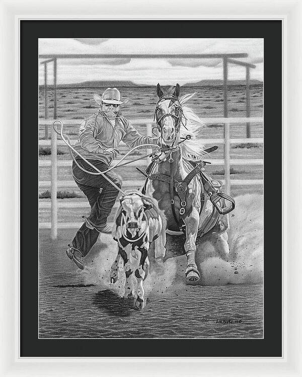 Stone Cold Throw - Framed Print