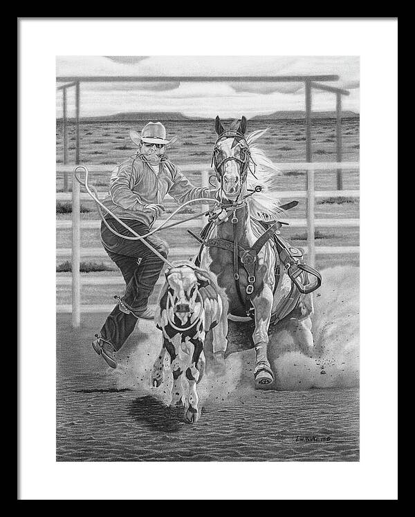 Stone Cold Throw - Framed Print