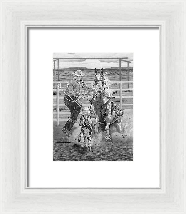 Stone Cold Throw - Framed Print