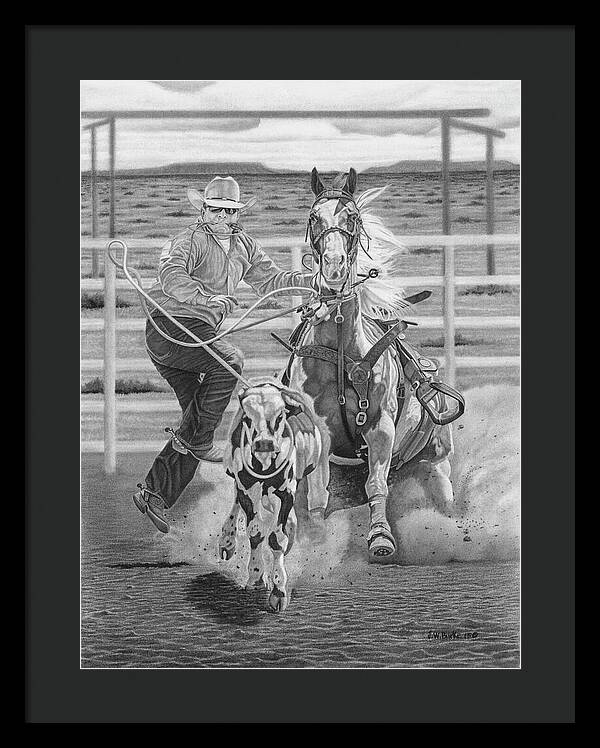 Stone Cold Throw - Framed Print