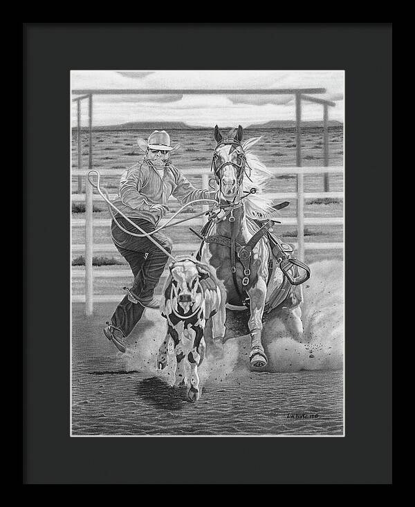 Stone Cold Throw - Framed Print