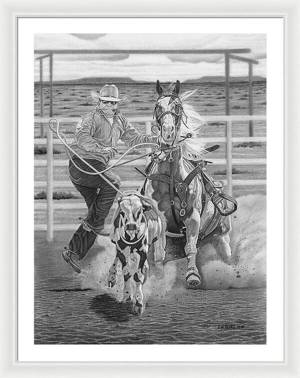 Stone Cold Throw - Framed Print
