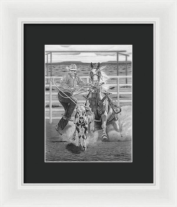 Stone Cold Throw - Framed Print