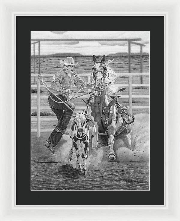 Stone Cold Throw - Framed Print