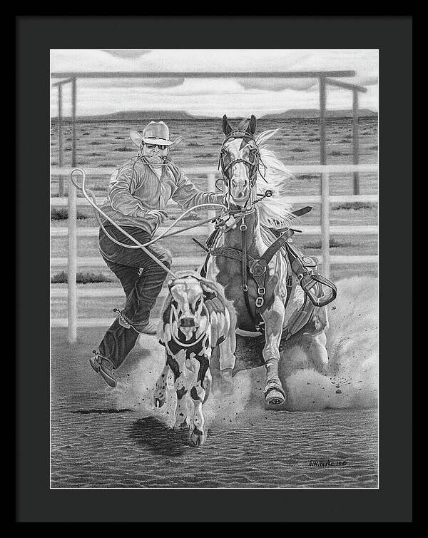 Stone Cold Throw - Framed Print