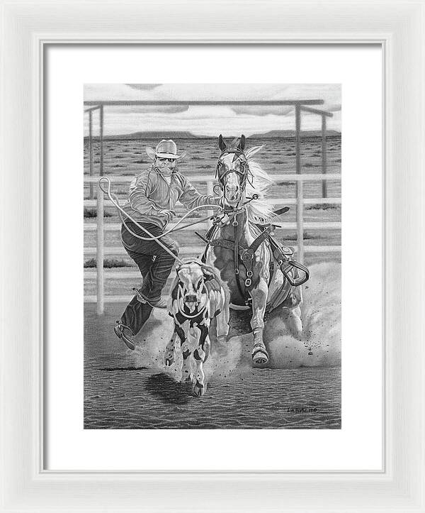 Stone Cold Throw - Framed Print