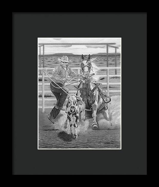 Stone Cold Throw - Framed Print